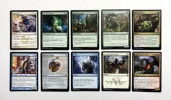 112 MTG MAGIC THE GATHERING 10 CARD MIXED LOT RARE GOLD UNCOMMON SILVER ♨ - Image 1