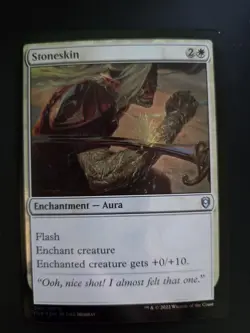 Stoneskin NM FOIL Commander Legends: Battle for Baldur's Gate MTG FREE SHIPPING - Image 1
