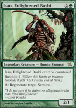 1x Isao, Enlightened Bushi Moderate Play MTG Magic - Kid Icarus - - Image 1
