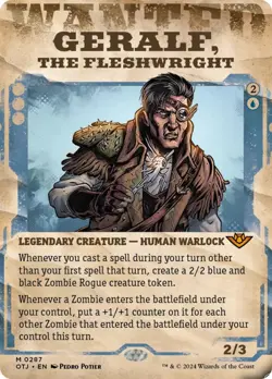 MTG Geralf, the Fleshwright (Showcase) [Outlaws of Thunder Junction] Near Mint M - Image 1