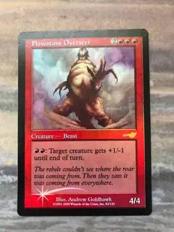 1x Foil Flowstone Overseer mtg Nemesis Lightly Played LP - Image 1