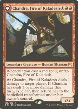 MTG Chandra, Fire of Kaladesh (135) *Non-Foil* Base Magic Origins Light Play - Image 1