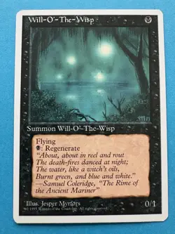 MTG Magic the Gathering Will-o'-the-Wisp (171/379) Fourth Edition LP - Image 1
