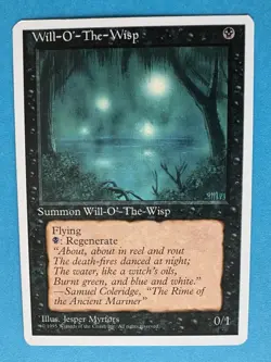 MTG Magic the Gathering Will-o'-the-Wisp (171/379) Fourth Edition LP - Image 3