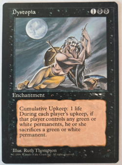 Dystopia MTG Magic the Gathering Alliances RARE NM - Image 1