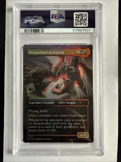 DRAGONLORD KOLAGHAN Secret Lair Foil Mythic PSA 10 Full Art - Image 2