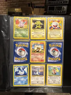 Pokemon 4th Print 1999-2000 Semi Complete Non Holo Base Set 20/102-102/102 LP/NM - Image 1