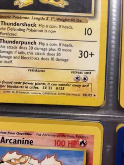 Pokemon 4th Print 1999-2000 Semi Complete Non Holo Base Set 20/102-102/102 LP/NM - Image 2