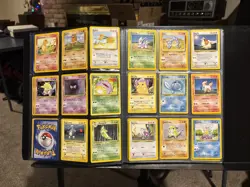 Pokemon 4th Print 1999-2000 Semi Complete Non Holo Base Set 20/102-102/102 LP/NM - Image 4
