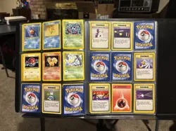 Pokemon 4th Print 1999-2000 Semi Complete Non Holo Base Set 20/102-102/102 LP/NM - Image 5