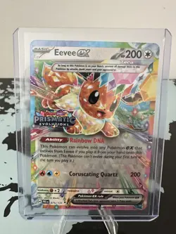 Pokemon Eevee EX 75/131 Stamped Prismatic Evolutions Surprise Promo NM - Image 1