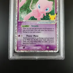PSA 10 Mew ex 88 Pokemon Celebrations Classic Collection Holo Graded Card - Image 3