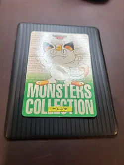 Pokemon Meowth Carddass Bandai Nintendo 1996 No.052 Japanese - Image 3