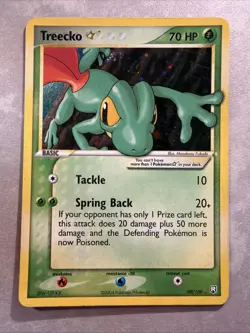 Pokemon TCG 2004 Treecko Gold Star Team Rocket Returns - Image 1