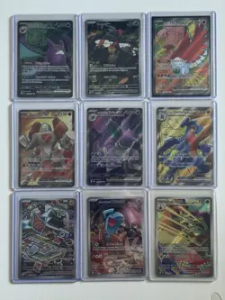 Pokemon Destined Rivals Full Art Illustration Rare Lot of 9 Near Mint - Image 1