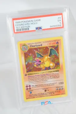 1999 POKEMON BASE SET 1ST EDITION #4 CHARIZARD-HOLO PSA 5 - Image 1