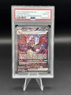 2024 Pokemon PAF EN Charizard ex Special Illustration Rare PSA 10 - Image 1