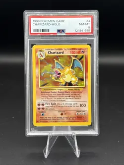 1999 Pokemon Game Charizard - Holo PSA 8 - Image 1
