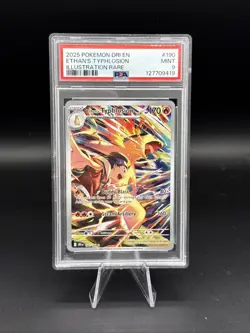 2025 Pokemon DRI EN Ethan’s Typhlosion Illustration Rare PSA 9 - Image 1