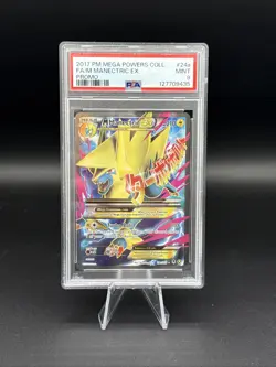 2017 Pokemon Mega Powers Collection Promo FA/M Manectric EX #24a Promo PSA 9 - Image 1