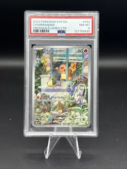 2023 Pokemon SVP EN Charmander Obsidian Flames ETB PSA 8 - Image 1
