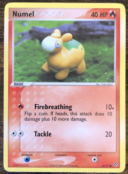 Pokemon TCG Numel EX Dragon 69/97 Yuka Morii Clay Art - Image 2