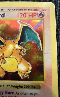 1st Edition Shadowless Charizard Base Set 4/102 Holo 1999 Pokemon - Image 5