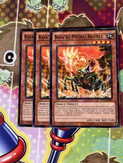 Yugioh Koa’ki Meiru Beetle Shatterfoil BP03-EN066 Playset - Image 1