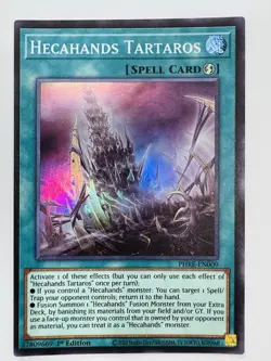 Yu-Gi-Oh! TCG Hecahands Tartaros Super Rare 1st Edition NM - Image 1