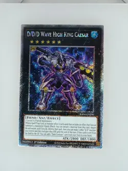 Yu-Gi-Oh D/D/D Wave High King Caesar (Platinum SR) RA04-EN290 NM 1st Edition - Image 1