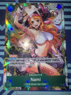 Nami OP14-031 Alternate Art Azure Sea’s Seven One Piece English NM PACK FRESH - Image 1