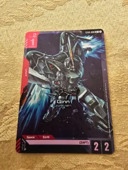 Gundam TCG GINN Art Foil Card ST04 008 C+ NM/Mint Never Played - Image 2