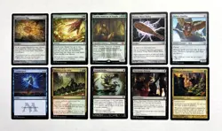 126 MTG MAGIC THE GATHERING 10 CARD MIXED LOT RARE GOLD UNCOMMON SILVER ♨ - Image 1