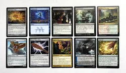 125 MTG MAGIC THE GATHERING 10 CARD MIXED LOT RARE GOLD UNCOMMON SILVER ♨ - Image 1