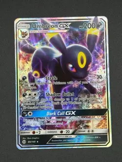 Umbreon GX 80/149 SM Sun And Moon Base Set Holo Pokemon Card TCG - Image 1