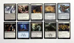 121 MTG MAGIC THE GATHERING 10 CARD MIXED LOT RARE GOLD UNCOMMON SILVER ♨ - Image 1