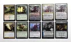 120 MTG MAGIC THE GATHERING 10 CARD MIXED LOT RARE GOLD UNCOMMON SILVER ♨ - Image 1
