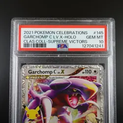 PSA 10 Garchomp C LV X 145 Pokemon Celebrations Classic Collection Graded Card - Image 2