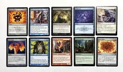 119 MTG MAGIC THE GATHERING 10 CARD MIXED LOT RARE GOLD UNCOMMON SILVER ♨ - Image 1