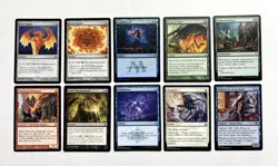 118 MTG MAGIC THE GATHERING 10 CARD MIXED LOT RARE GOLD UNCOMMON SILVER ♨ - Image 1
