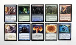 116 MTG MAGIC THE GATHERING 10 CARD MIXED LOT RARE GOLD UNCOMMON SILVER ♨ - Image 1