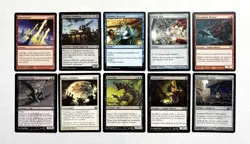 130 MTG MAGIC THE GATHERING 10 CARD MIXED LOT RARE GOLD UNCOMMON SILVER ♨ - Image 1