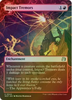 1 x Impact Tremors - Foil - Wilds of Eldraine: Enchanting Tales - LP - MTG - Image 1