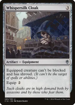 Whispersilk Cloak - Commander 2016 [Near Mint] - Image 1