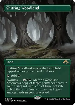 Shifting Woodland Borderless Modern Horizons 3 NM MTG - Image 1