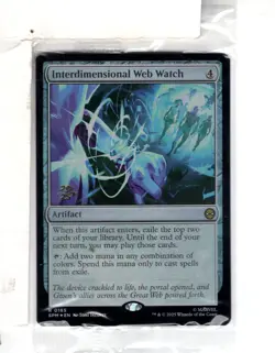 MTG SkeenAB Interdimensional Web Watch PRERELEASE PROMO FOIL from SPM. NM. - Image 1