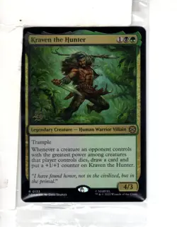 MTG SkeenAB Kraven the Hunter PRERELEASE PROMO FOIL from SPM. NM. - Image 1