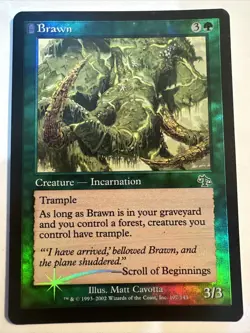 1x Brawn *Foil* Judgment - LP Magic The Gathering MTG - Image 1