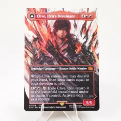 Clive, Ifrit's Dominant 318 Borderless Regular FIN MTG NM See Video - Image 1
