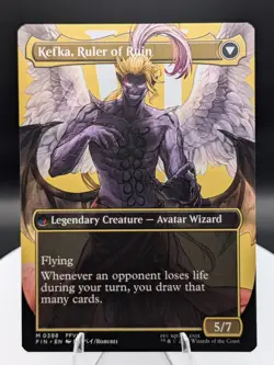 Kefka, Court Mage / Ruler of Ruin (Borderless) Regular: Final Fantasy MTG (NM) - Image 2